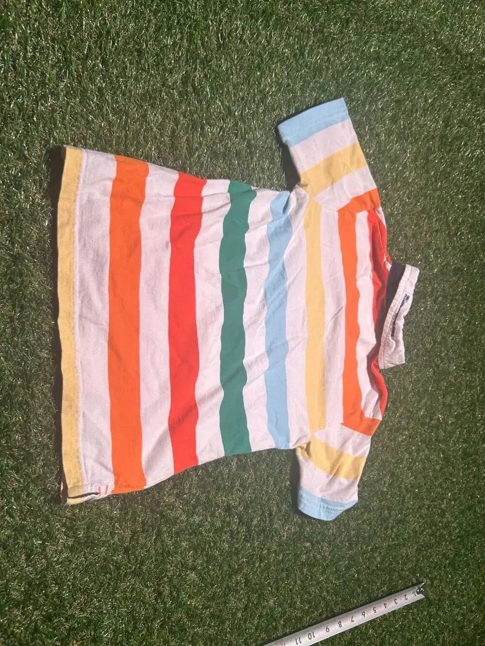 Gap Rainbow Striped Polo Bay Marine Patch
